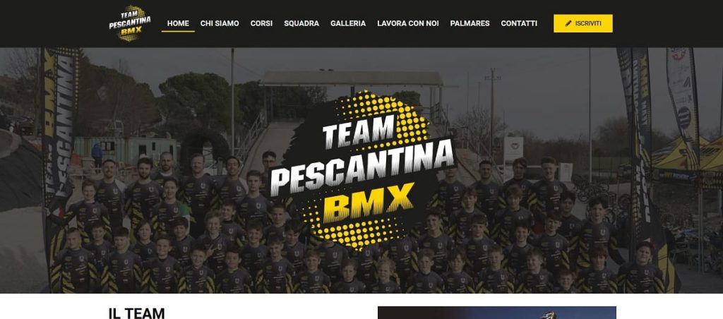 Team Bmx Pescantina Realizzazione sito web per squadra di bmx by Idra Siti Web