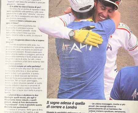 Giornali bmx olimpiadi Perchino 2008 - Manuel De Vecchi