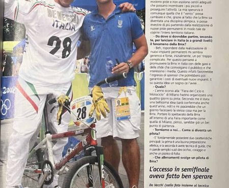 Giornali bmx olimpiadi Perchino 2008 - Manuel De Vecchi