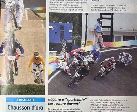 Giornali bmx olimpiadi Perchino 2008 - Manuel De Vecchi